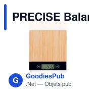 PRECISE Balance de cuisine bambou ABS - Miniature 4