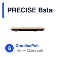 PRECISE Balance de cuisine bambou ABS - Miniature 5