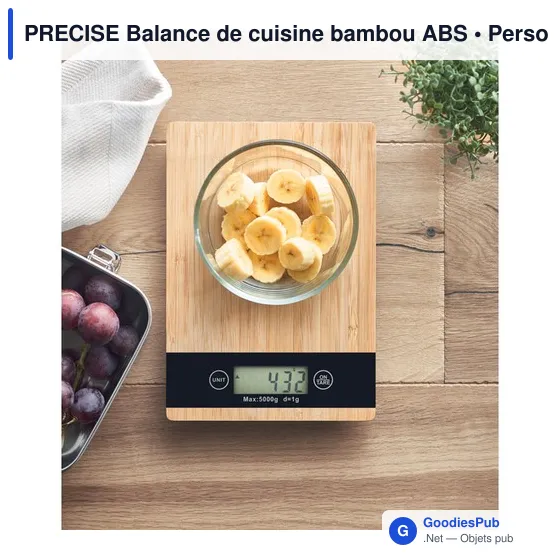 PRECISE Balance de cuisine bambou ABS - Image 7