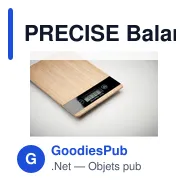 PRECISE Balance de cuisine bambou ABS - Miniature 8