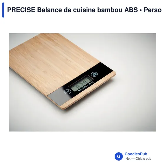 PRECISE Balance de cuisine bambou ABS - Image 8