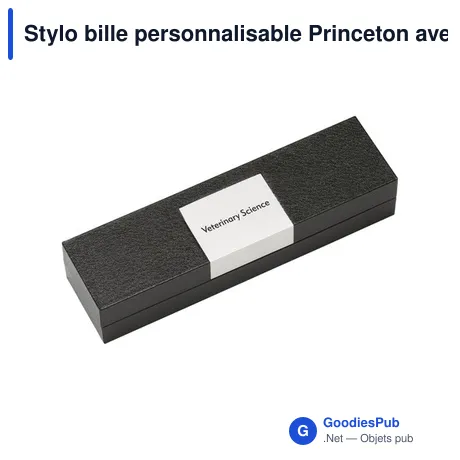 Stylo bille personnalisable Princeton avec logo en métal