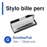 Stylo bille personnalisable Princeton avec logo en métal - Miniature 2