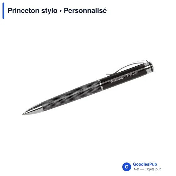 Stylo bille personnalisable Princeton avec logo en métal - Image 3