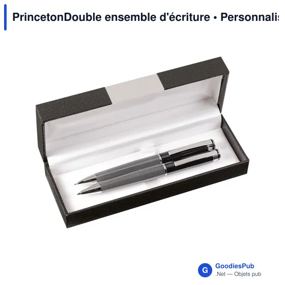 Ensemble d'écriture personnalisable PrincetonDouble avec logo - Image 2