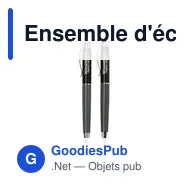 Ensemble d'écriture personnalisable PrincetonDouble avec logo - Miniature 3