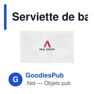 Serviette de bain personnalisable avec logo - Printed BathTowel 300 g/m² - Miniature 1