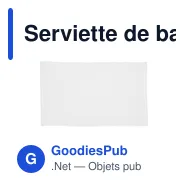 Serviette de bain personnalisable avec logo - Printed BathTowel 300 g/m² - Miniature 2