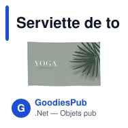 Serviette de toilette personnalisable avec logo - Printed RPET Towel 350 g/m² - Miniature 1