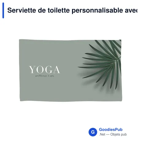 Serviette de toilette personnalisable avec logo - Printed RPET Towel 350 g/m²