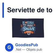 Serviette de toilette personnalisable avec logo - Printed Towel 300 g/m² - Miniature 1