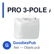 Adaptateur universel personnalisable SKROSS® PRO 3 pôles avec logo - Miniature 2