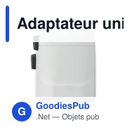 Adaptateur universel personnalisable SKROSS® PRO 3 pôles avec logo - Miniature 9