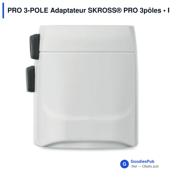 Adaptateur universel personnalisable SKROSS® PRO 3 pôles avec logo - Image 9
