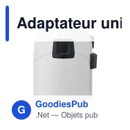 Adaptateur universel personnalisable SKROSS® PRO 3 pôles avec logo - Miniature 10