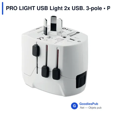 PRO LIGHT USB Light 2x USB. 3-pole