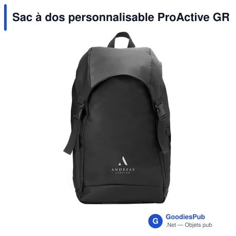 Sac à dos personnalisable ProActive GRS Recycled Backpack avec logo