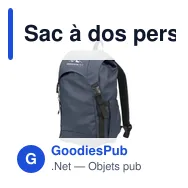 Sac à dos personnalisable ProActive GRS Recycled Backpack avec logo - Miniature 11