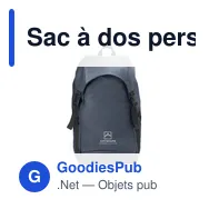 Sac à dos personnalisable ProActive GRS Recycled Backpack avec logo - Miniature 10