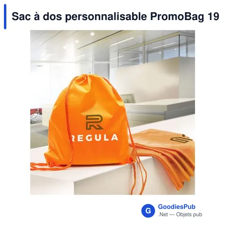 Sac à dos personnalisable PromoBag 190T avec logo