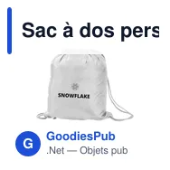 Sac à dos personnalisable PromoBag 190T avec logo - Miniature 4