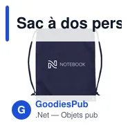 Sac à dos personnalisable PromoBag 210D avec logo - Miniature 9