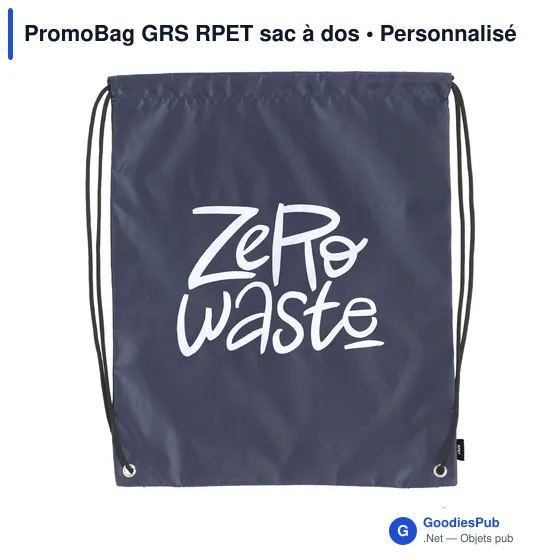 Sac à dos personnalisable PromoBag GRS RPET avec logo - Image 2