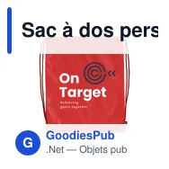 Sac à dos personnalisable PromoBag GRS RPET avec logo - Miniature 3
