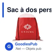 Sac à dos personnalisable PromoBag GRS RPET avec logo - Miniature 4