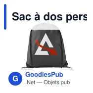 Sac à dos personnalisable PromoBag GRS RPET avec logo - Miniature 6