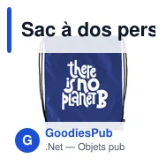 Sac à dos personnalisable PromoBag GRS RPET avec logo - Miniature 7