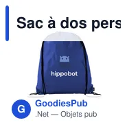 Sac à dos personnalisable PromoBag GRS RPET avec logo - Miniature 8