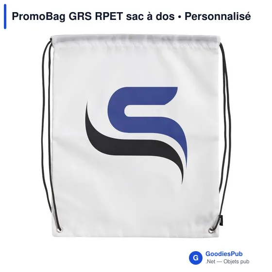 Sac à dos personnalisable PromoBag GRS RPET avec logo - Image 9