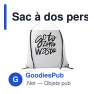 Sac à dos personnalisable PromoBag GRS RPET avec logo - Miniature 10