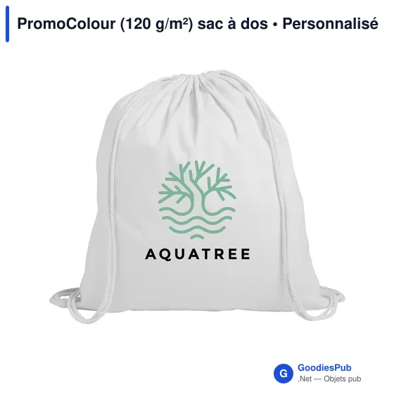 Sac à dos personnalisable PromoColour 120 g/m² avec logo - Image 3
