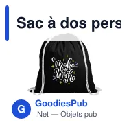 Sac à dos personnalisable PromoColour 120 g/m² avec logo - Miniature 5