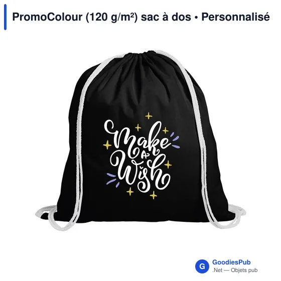 Sac à dos personnalisable PromoColour 120 g/m² avec logo - Image 5