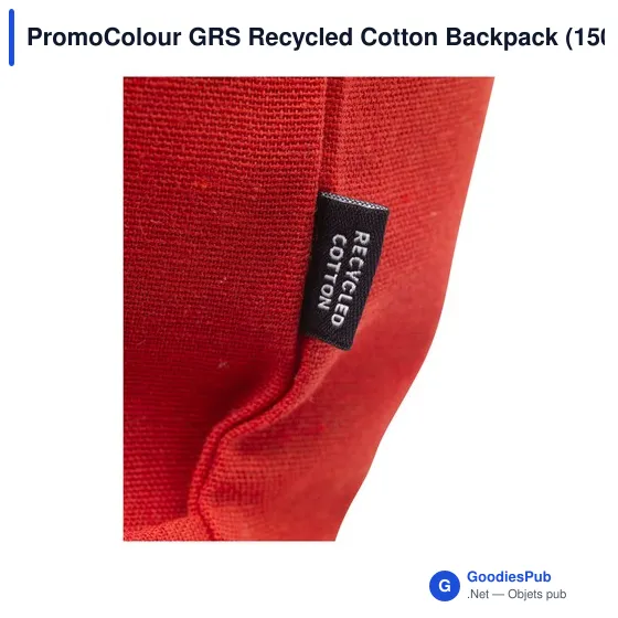 Sac à dos à cordon personnalisable en coton recyclé avec logo - Image 11