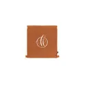 Variante orange - Sac à dos à cordon personnalisable en coton recyclé avec logo