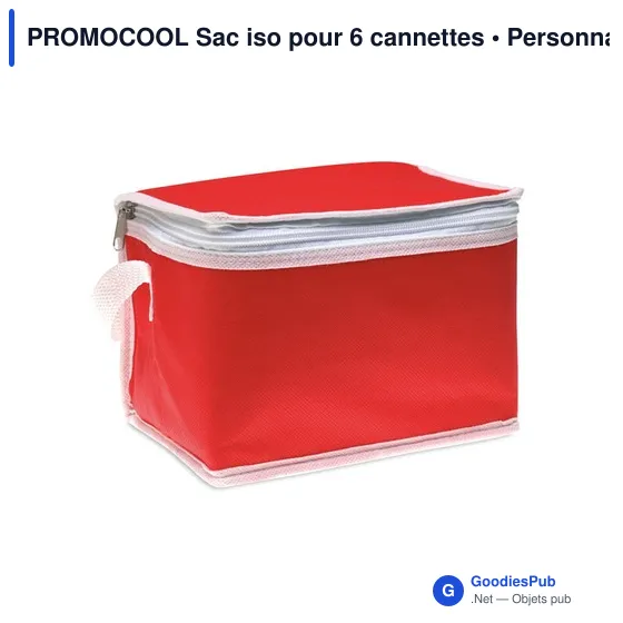 PROMOCOOL Sac iso pour 6 cannettes - Image 1