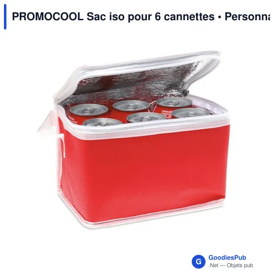 PROMOCOOL Sac iso pour 6 cannettes - Image 2
