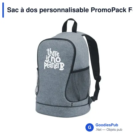 Sac à dos personnalisable PromoPack Felt Gym Bag avec logo