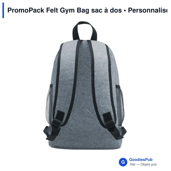 Sac à dos personnalisable PromoPack Felt Gym Bag avec logo - Image 2