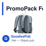 Sac à dos personnalisable PromoPack Felt Gym Bag avec logo - Miniature 3