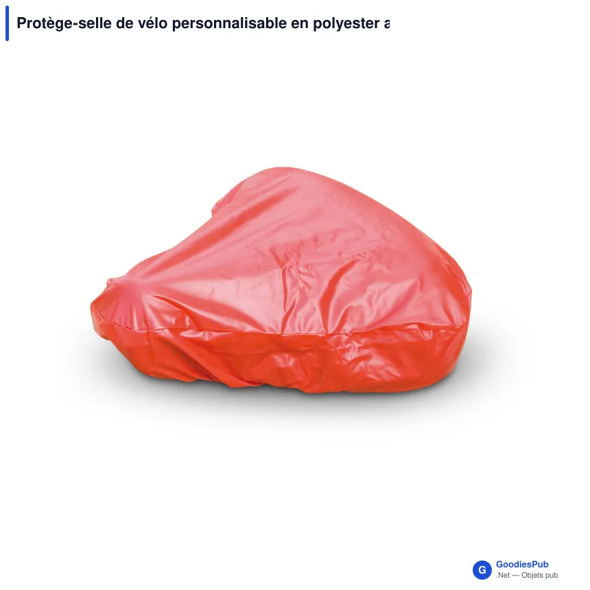 Protège-selle de vélo personnalisable en polyester avec logo - Color - Image 2