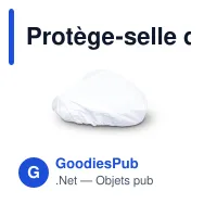 Protège-selle de vélo personnalisable en polyester avec logo - Color - Miniature 3