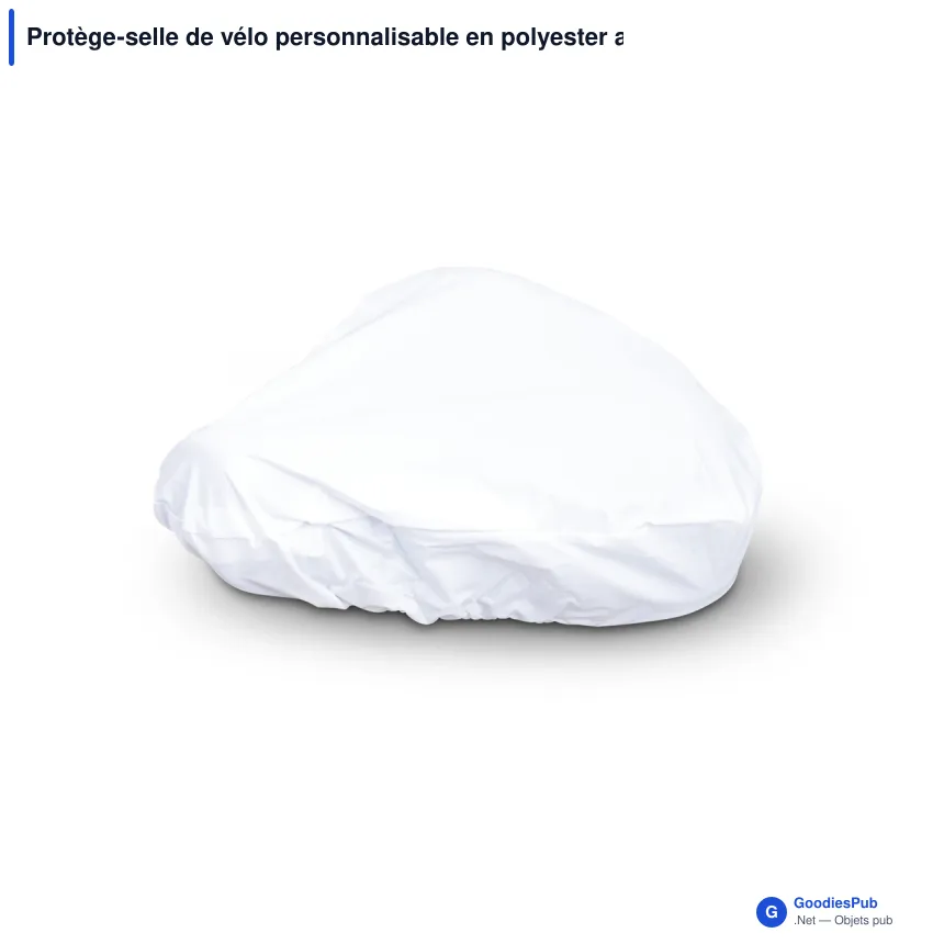 Protège-selle de vélo personnalisable en polyester avec logo - Color - Image 3
