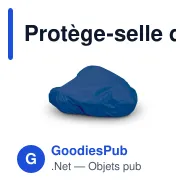 Protège-selle de vélo personnalisable en polyester avec logo - Color - Miniature 4