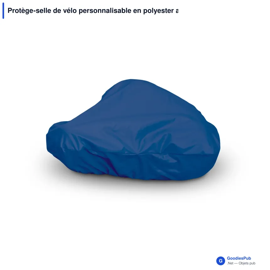 Protège-selle de vélo personnalisable en polyester avec logo - Color - Image 4