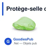 Protège-selle de vélo personnalisable en polyester avec logo - Color - Miniature 5